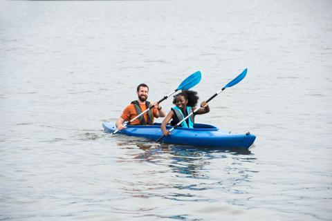 Couple Kayaking on Potomac